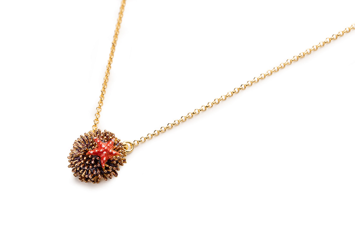 Sea Urchin Spines/Starfish Necklace