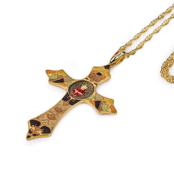 Pendente Croce Sacro Cuore