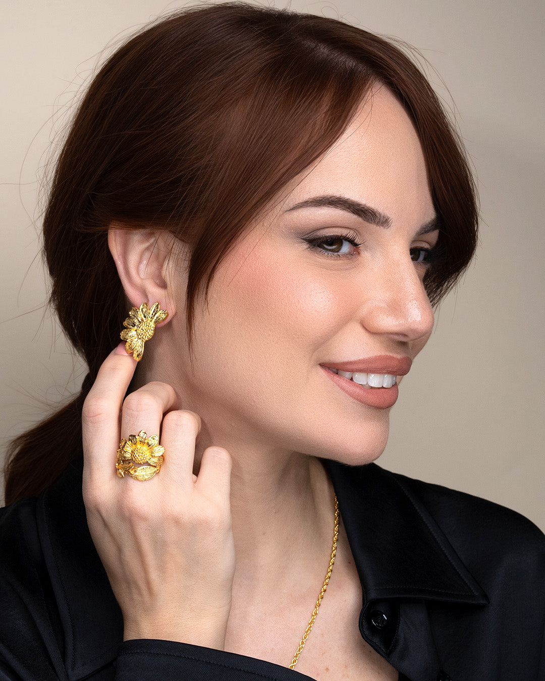 Margeritenring Gold