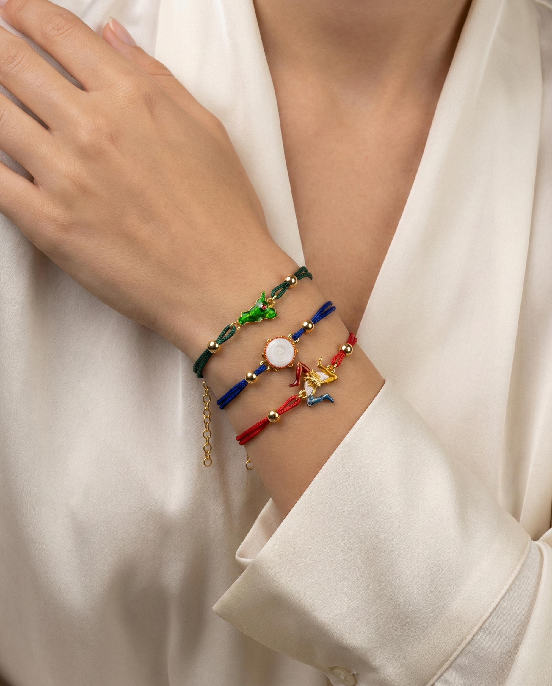 Trinacria Cord Bracelet