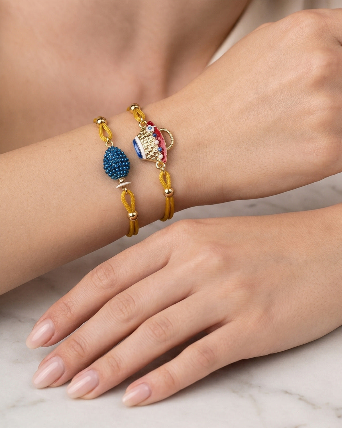 Pinecone Cord Bracelet