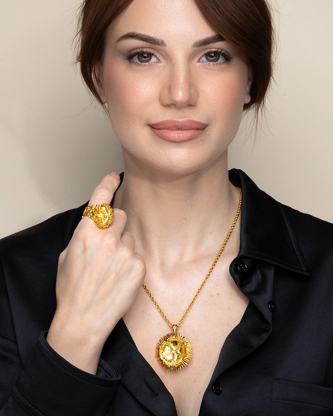 Pendente Riccio Acueli Gold