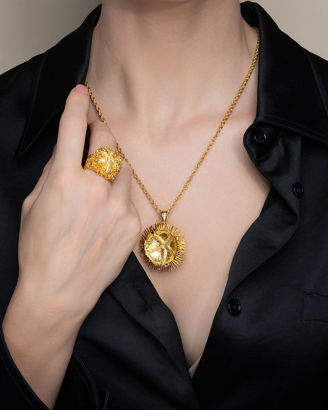 Ring Stachelig Gold