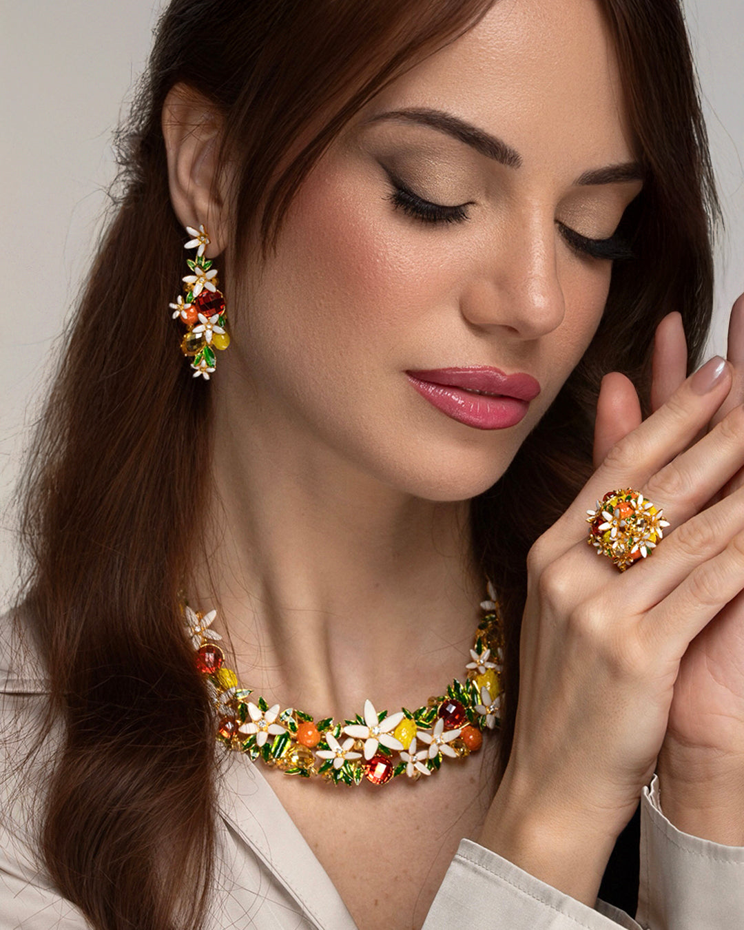 Zagara Flower Necklace