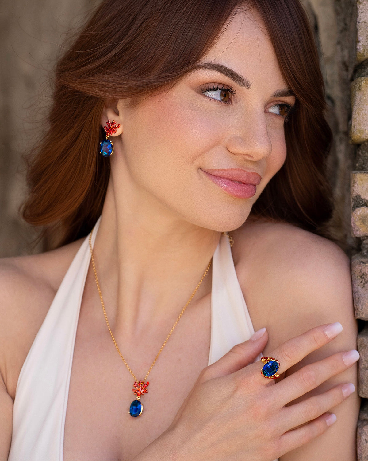 Anello Corallo Gemma