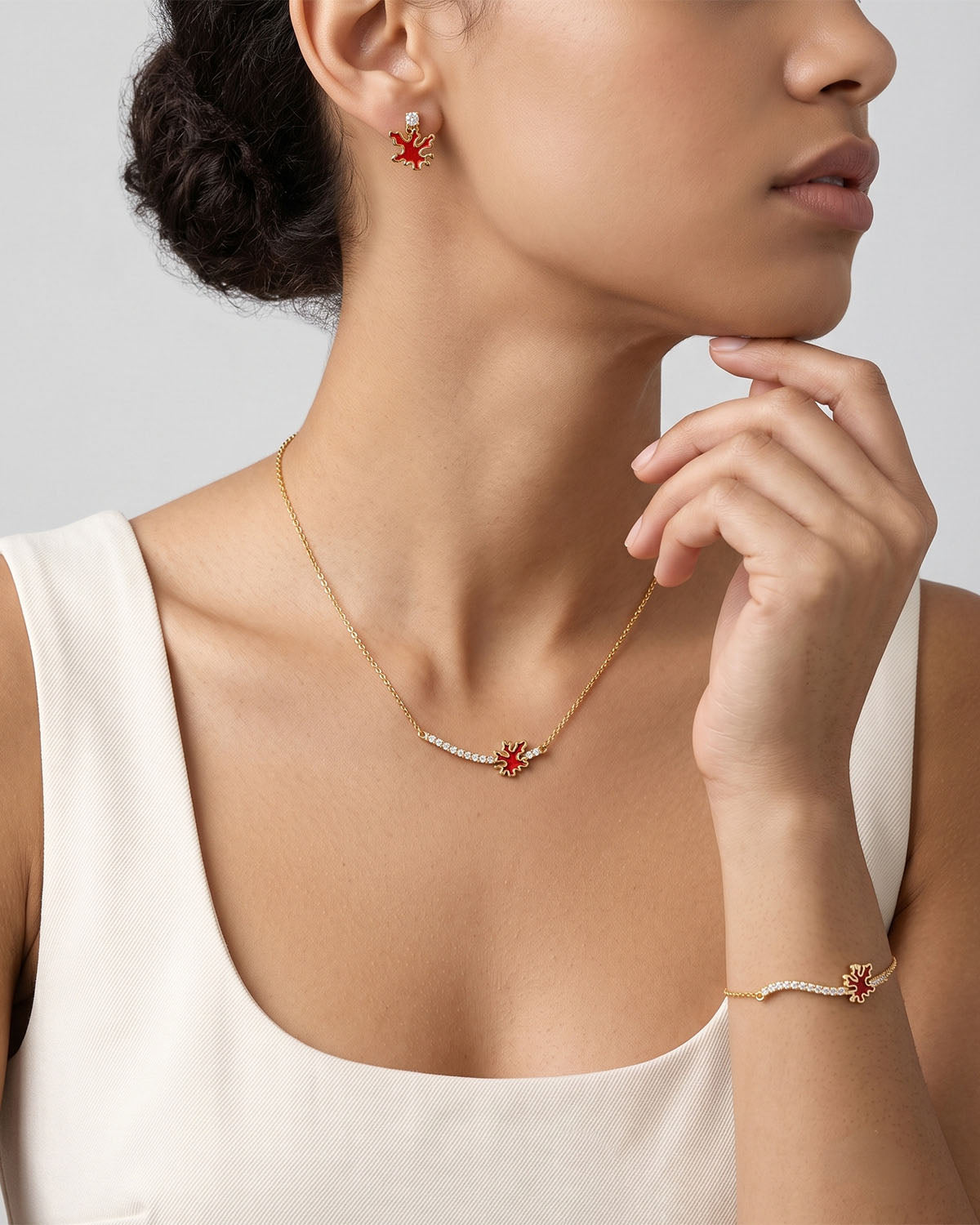 Orecchini Corallo Easy