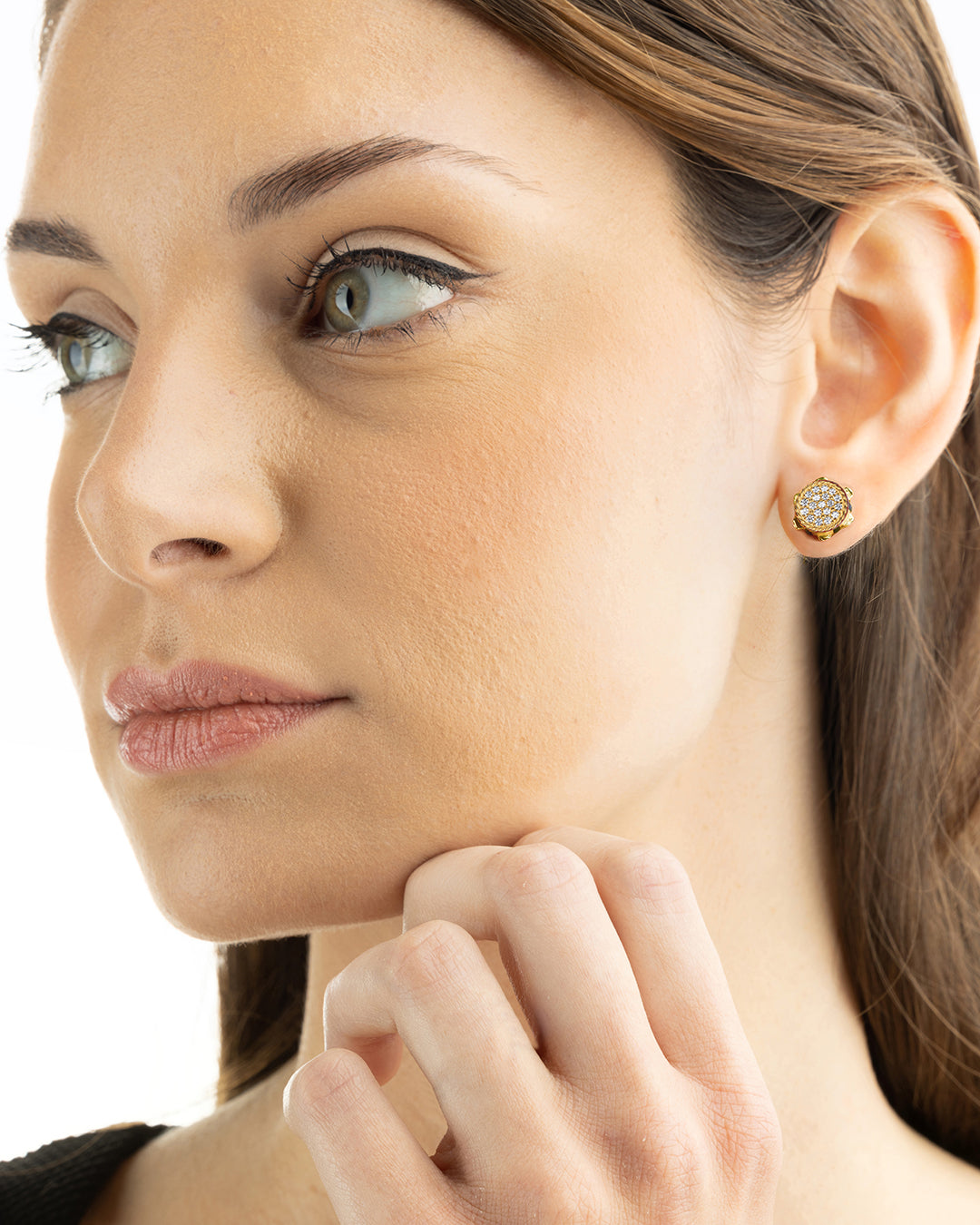 Mini Tambourine Lapilli Earrings