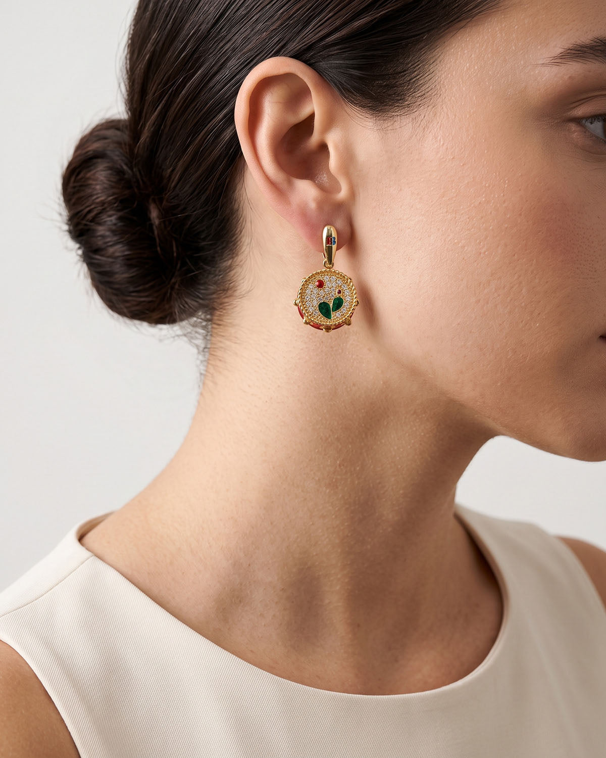 Lapilli Tambourine Earrings