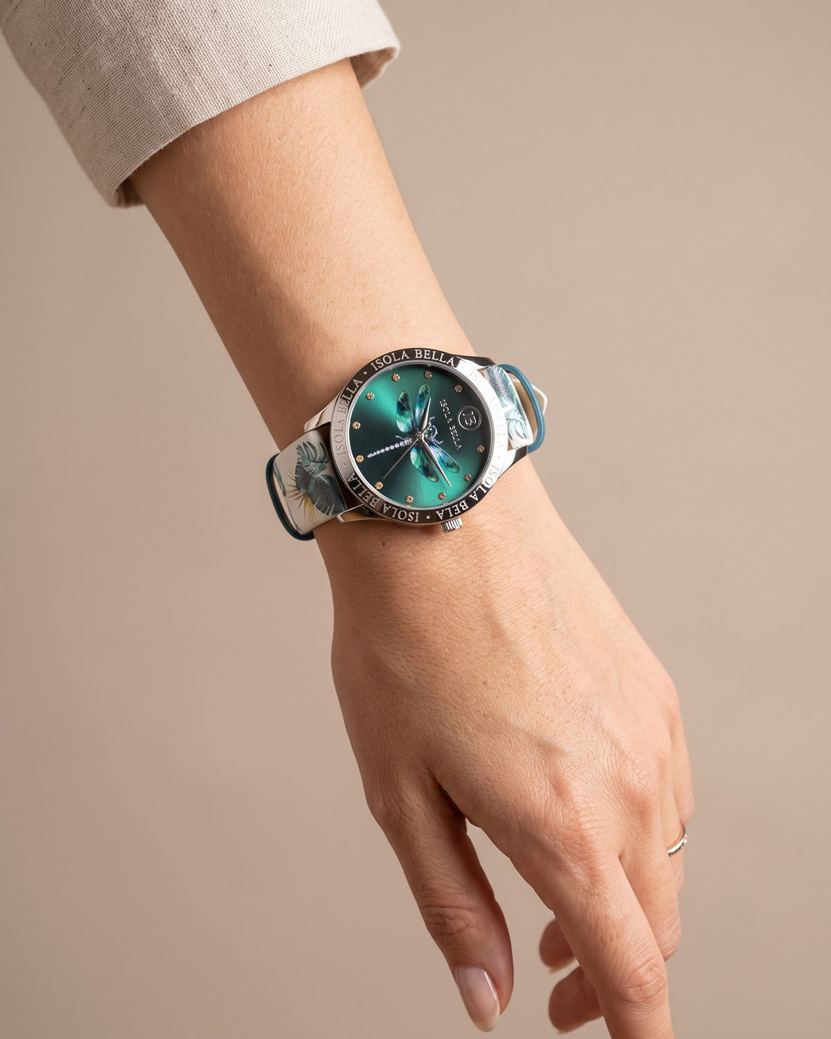 Emerald Dragonfly Watch