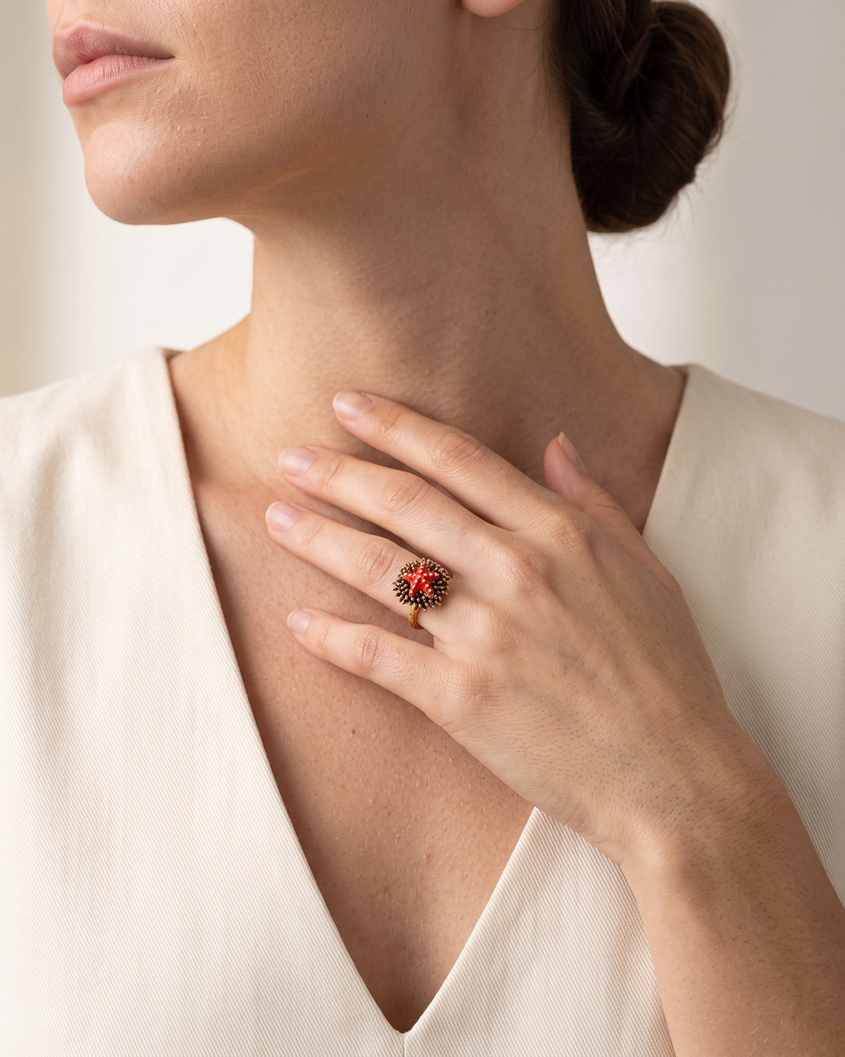 Sea Urchin Spines/Starfish Ring