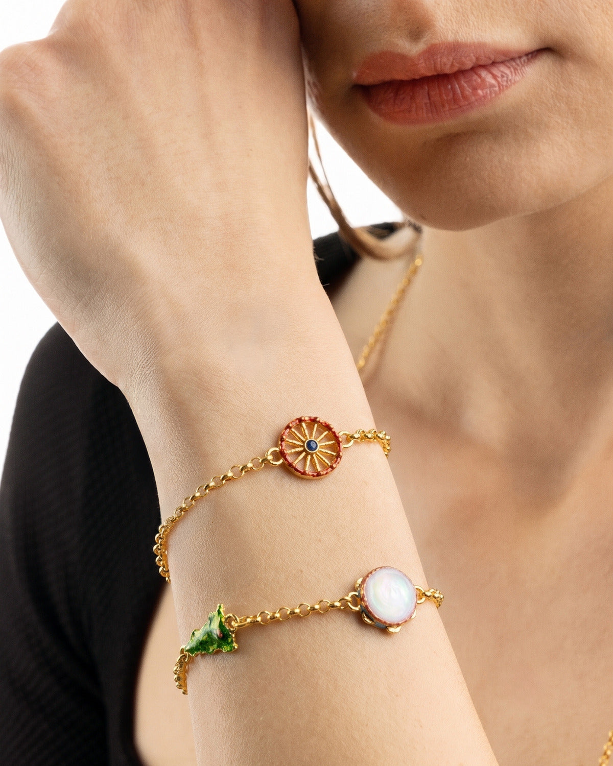 Rolò Armband 4 Symbole Sizilien