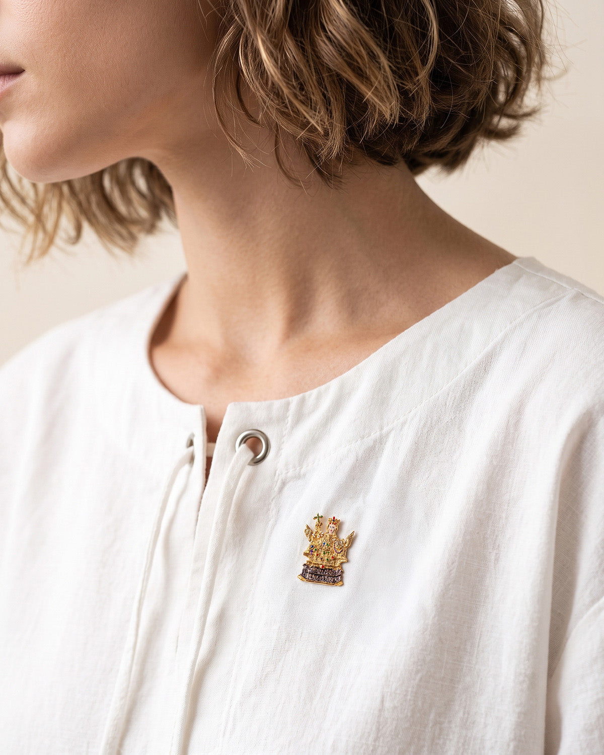 Saint Agatha Brooch