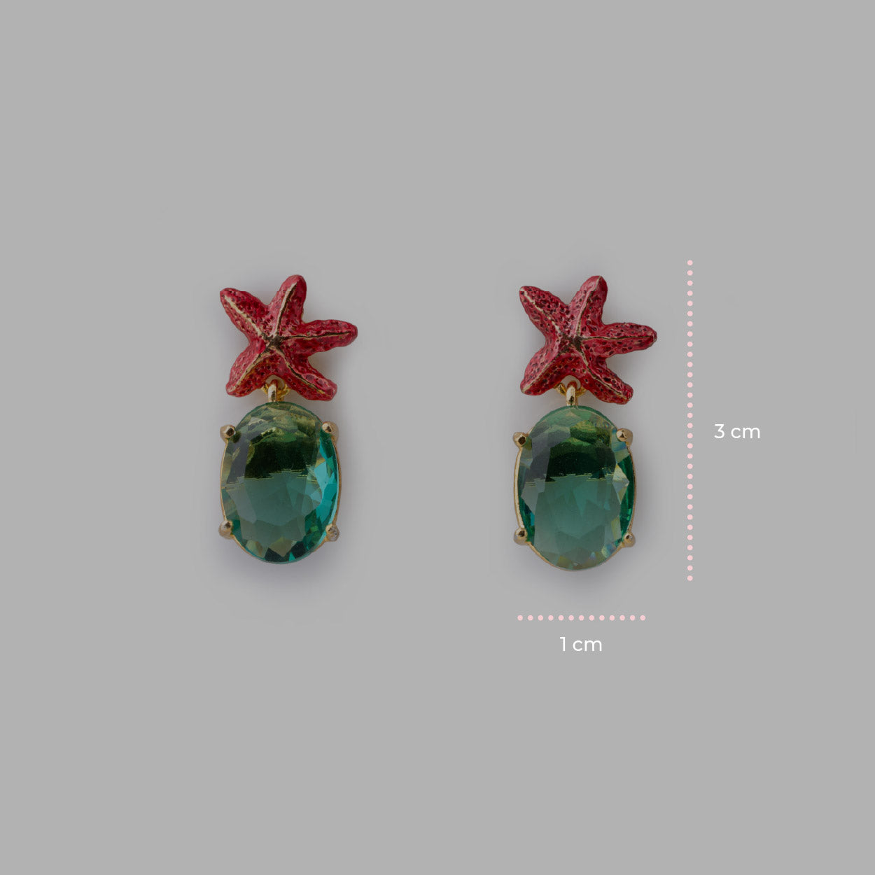 Starfish Gem Earrings