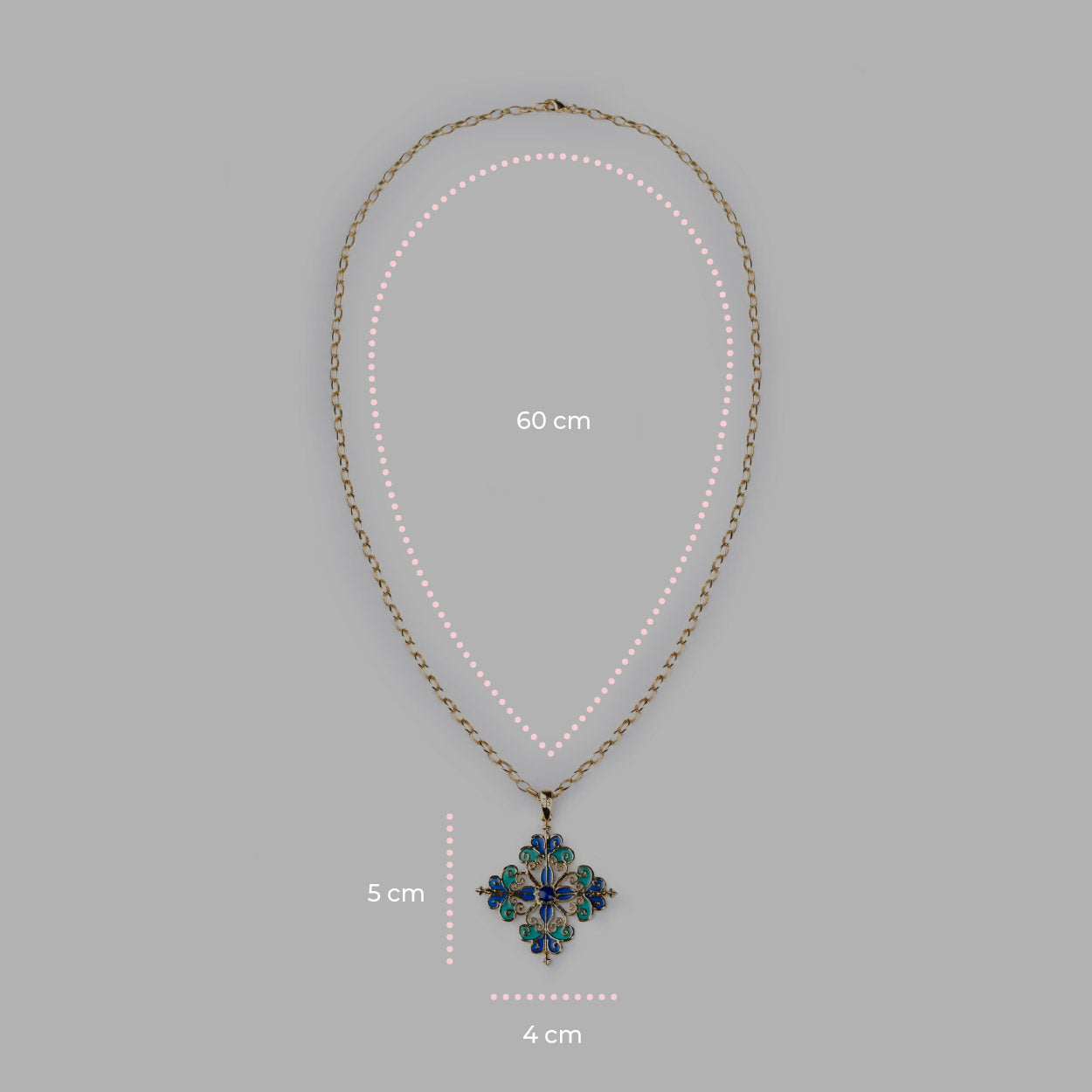 Blue Baroque Pendant