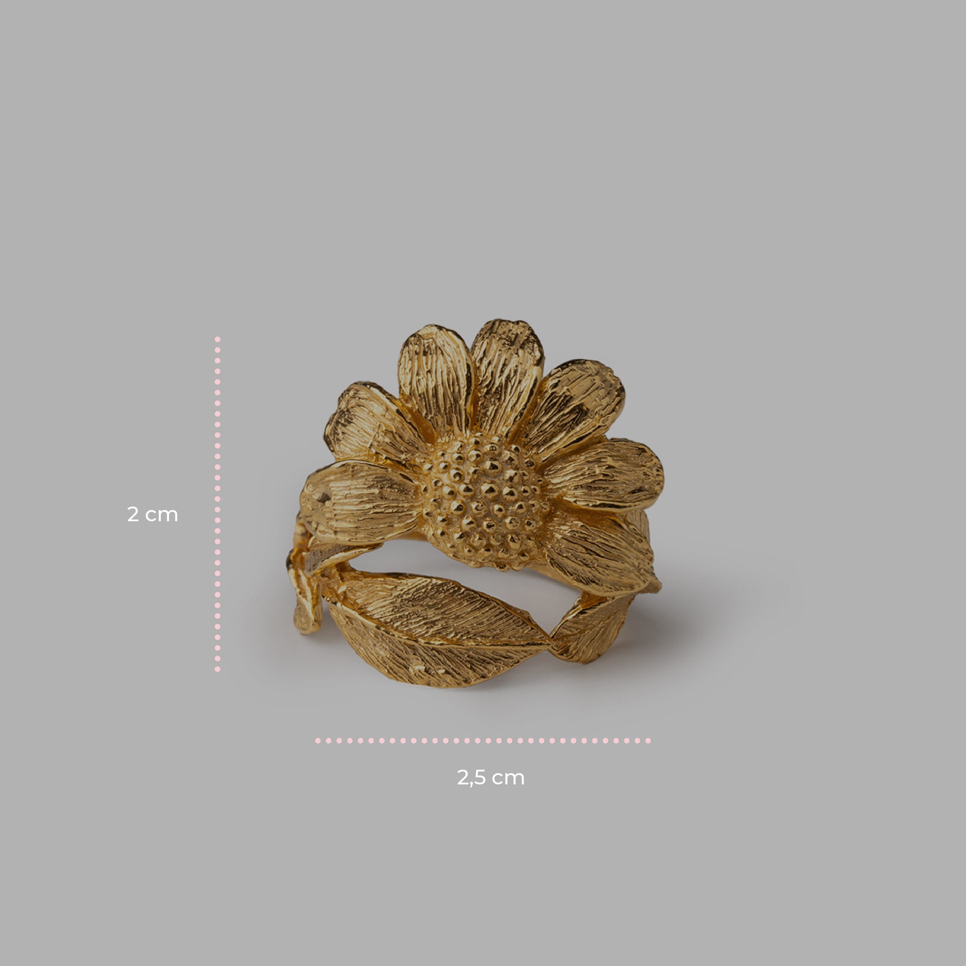 Margeritenring Gold