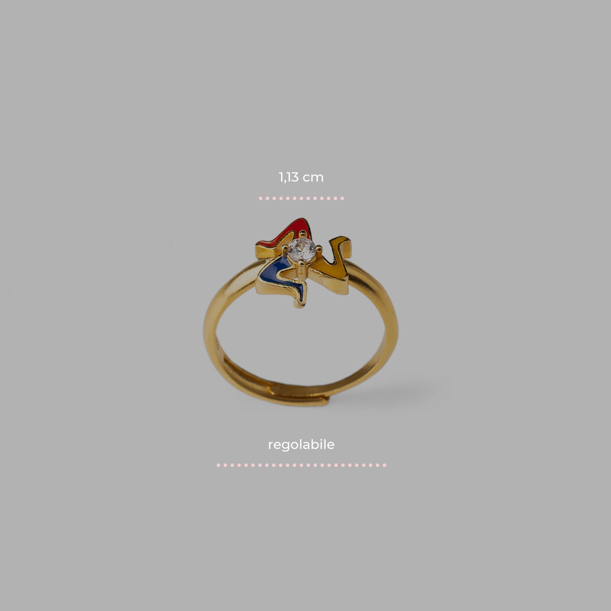 Mini Trinacria Gem Ring