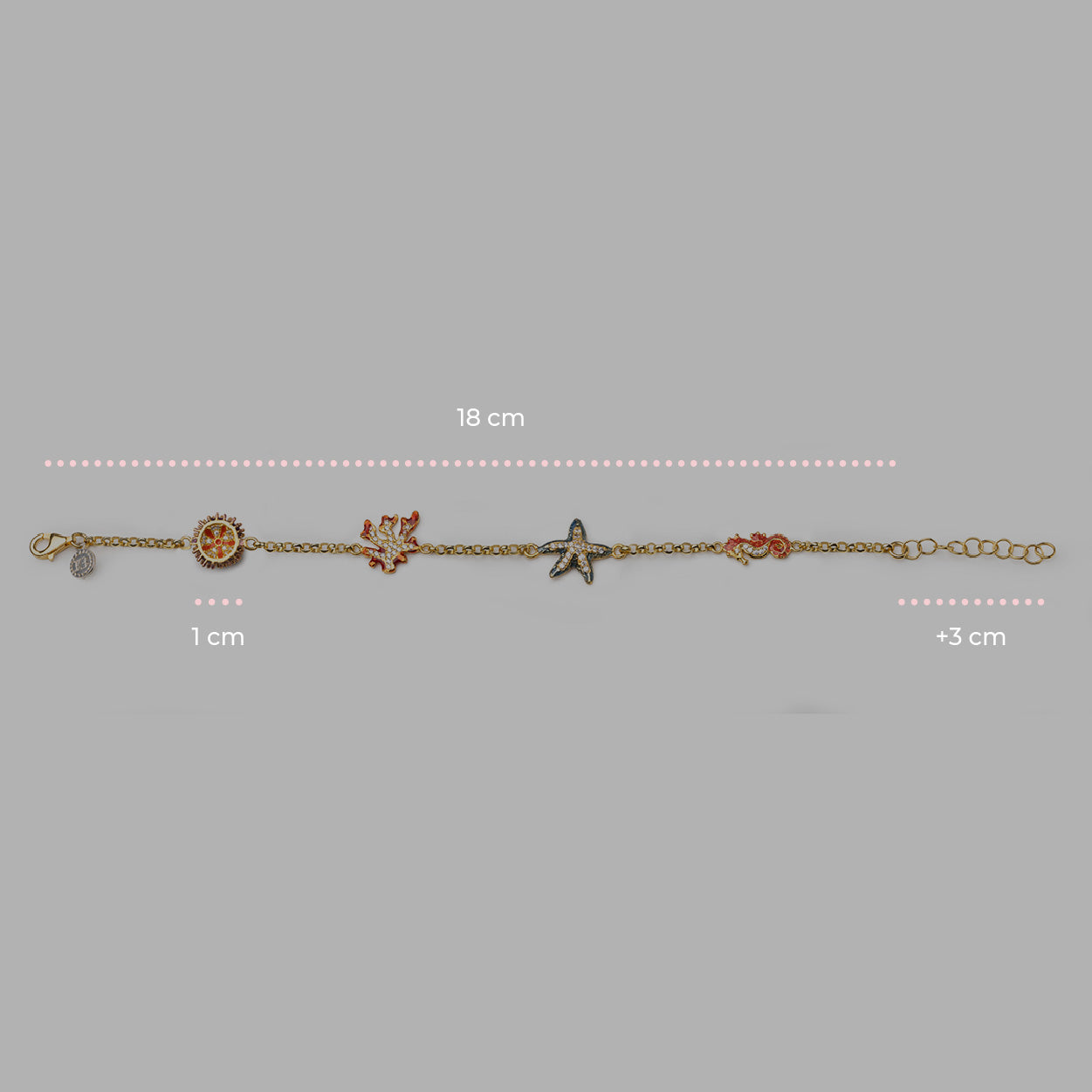 Rolò Bracelet 4 Sea Symbols Lapilli