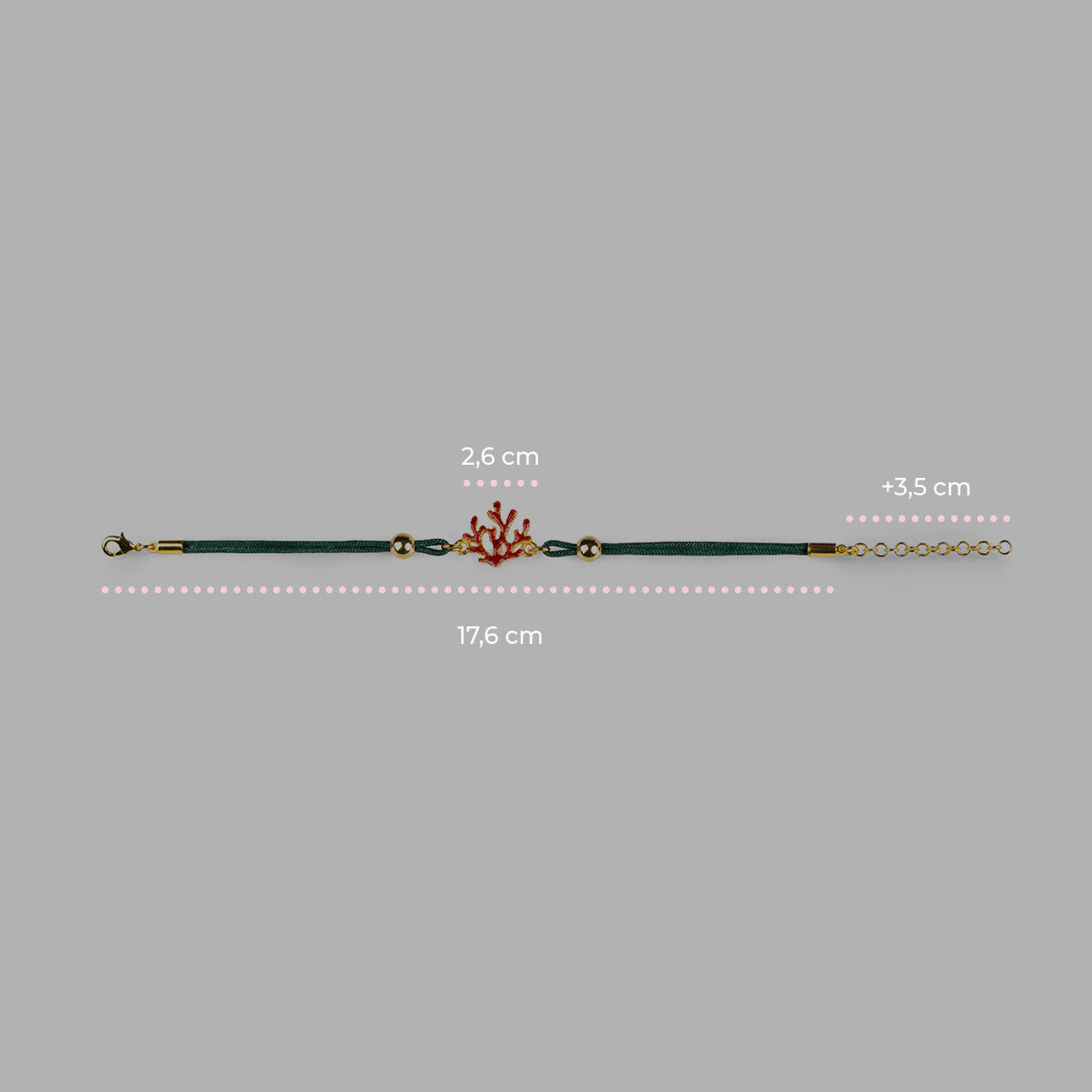 Coral Cord Bracelet