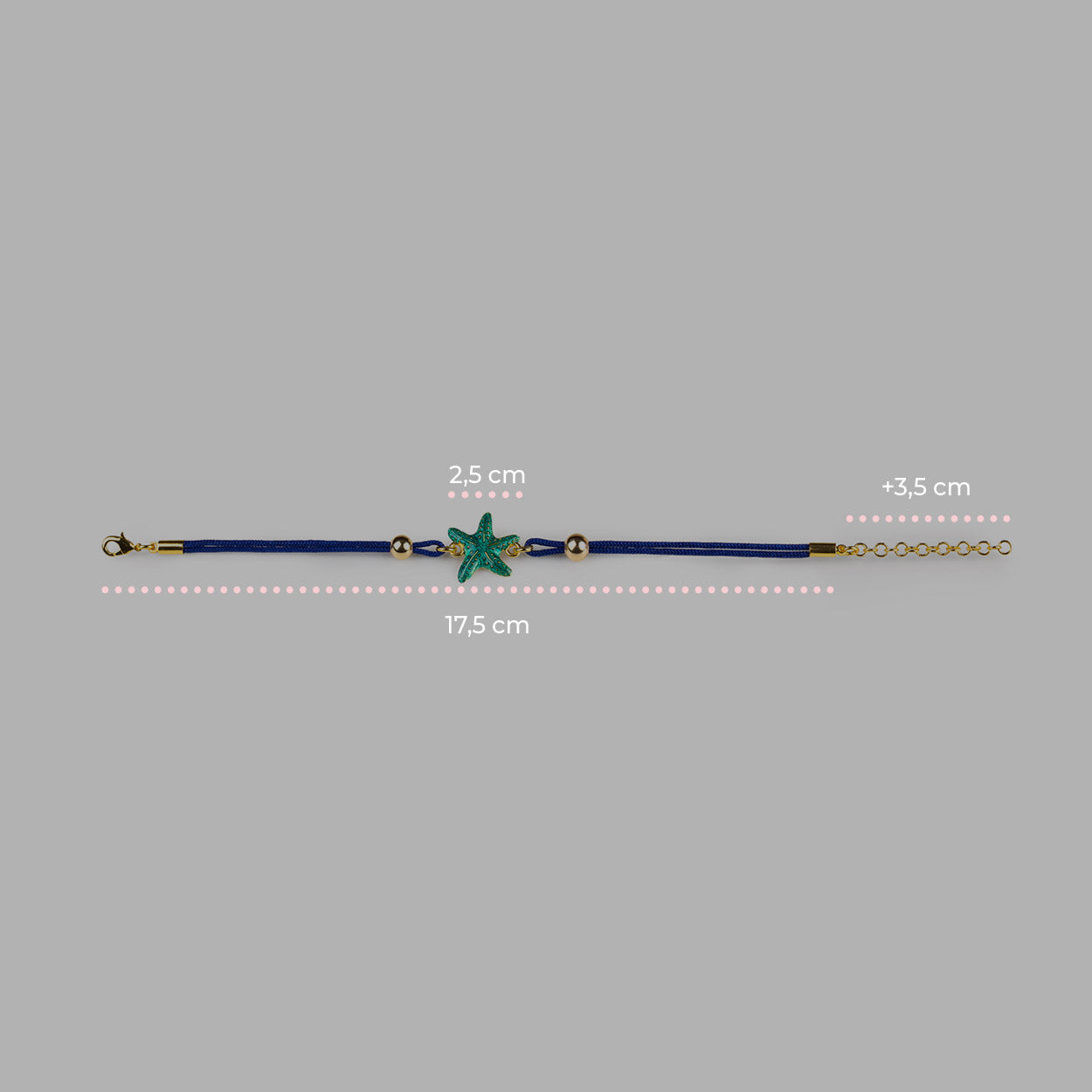 Turquoise Starfish Cord Bracelet