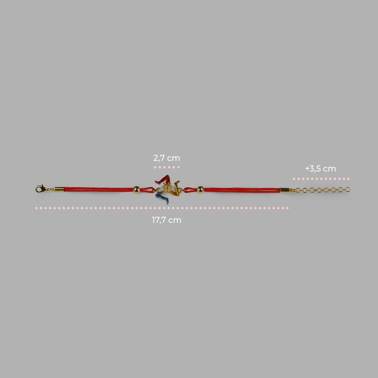 Trinacria Cord Bracelet