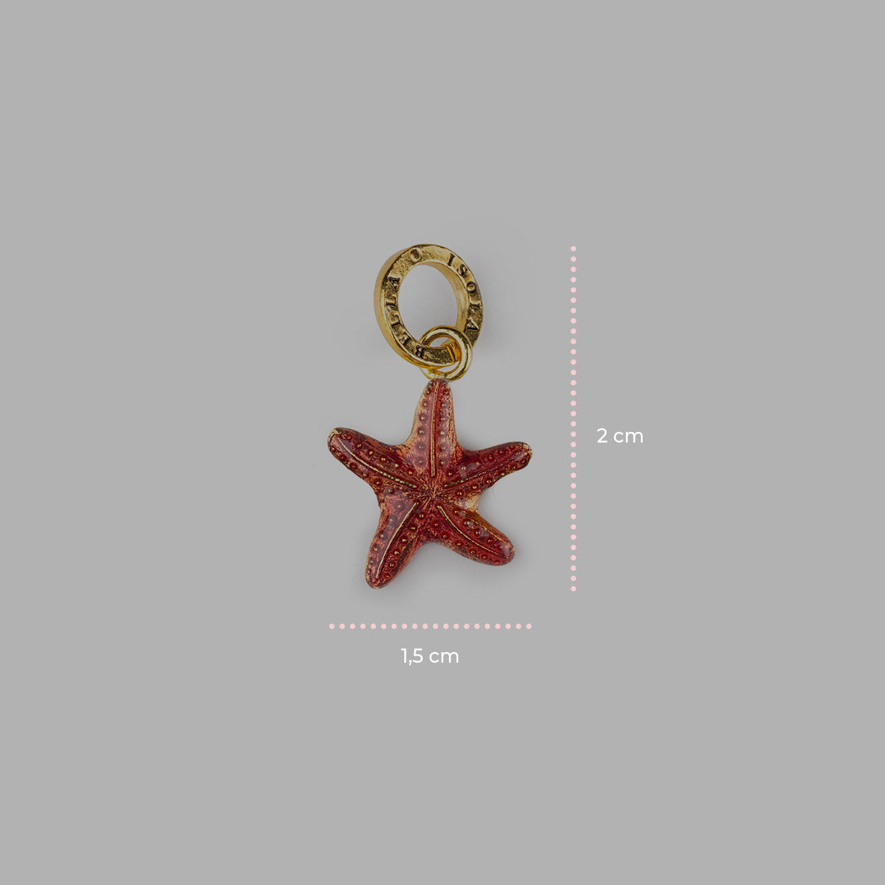 Red Starfish Charm
