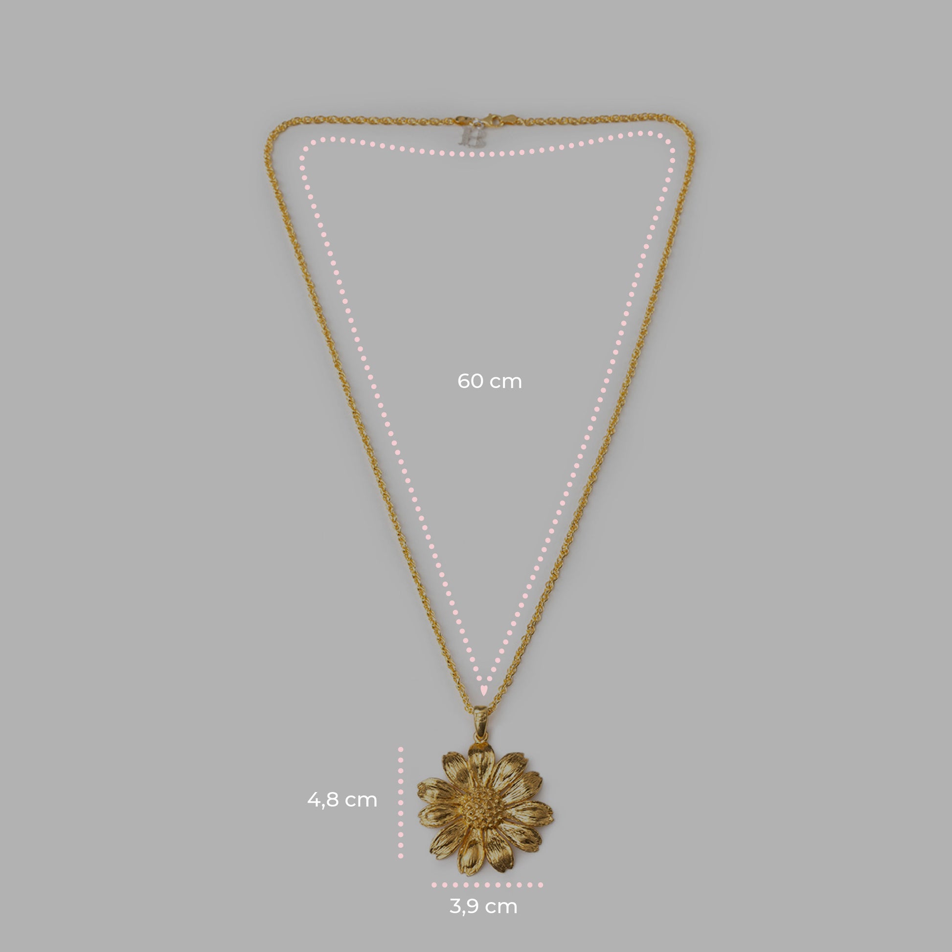 Gold Daisy Pendant