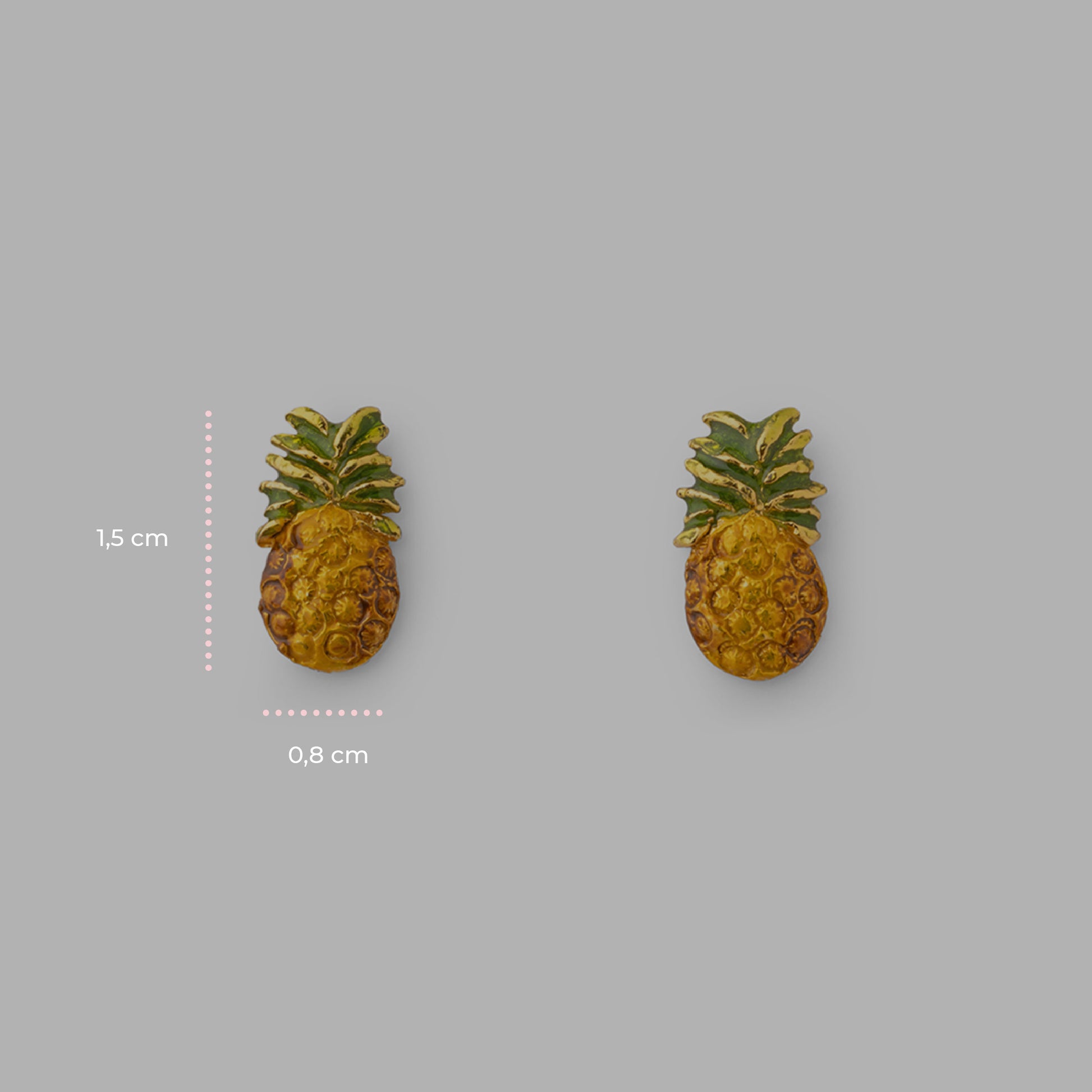 Mini-Ananas-Ohrringe