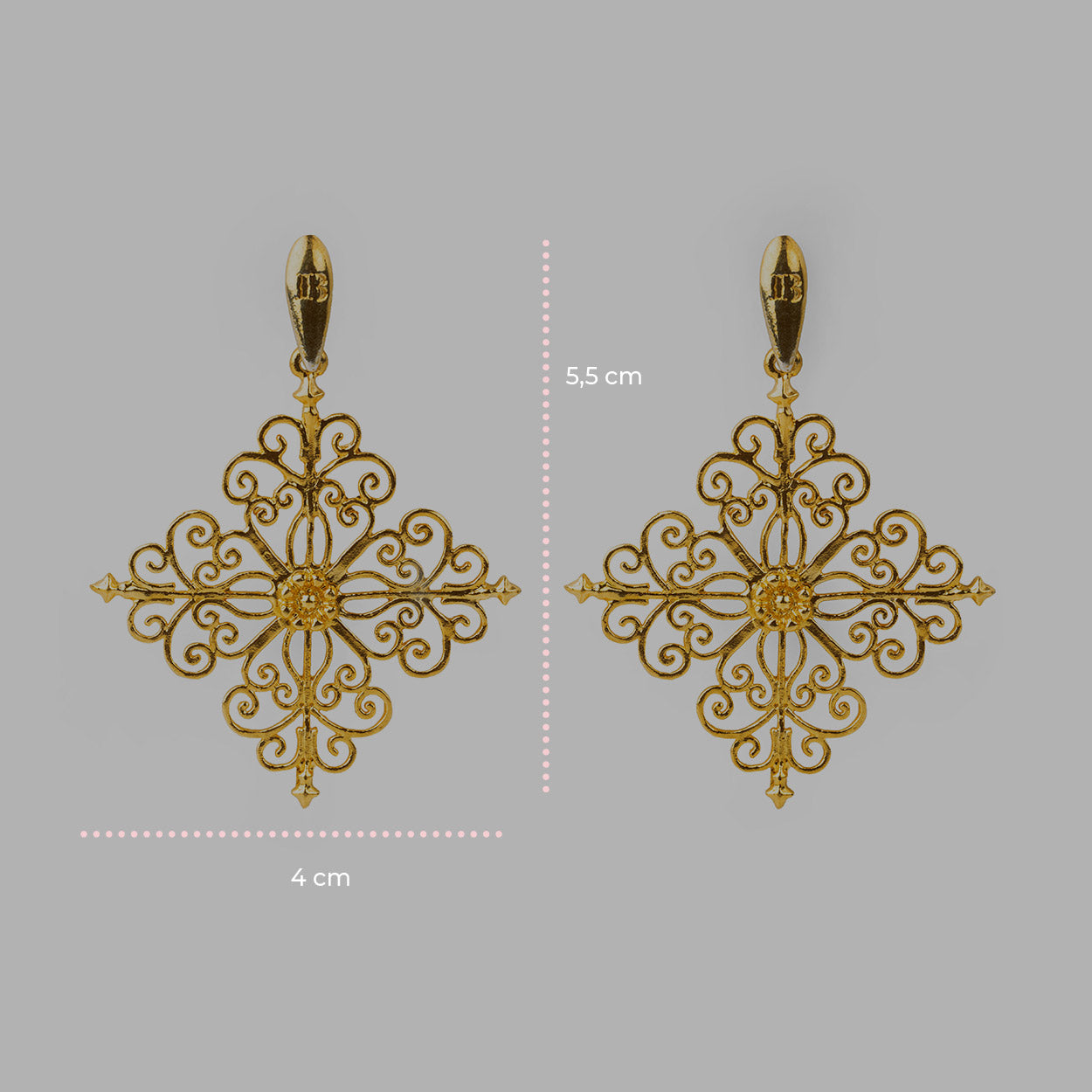 Gold Baroque Earrings