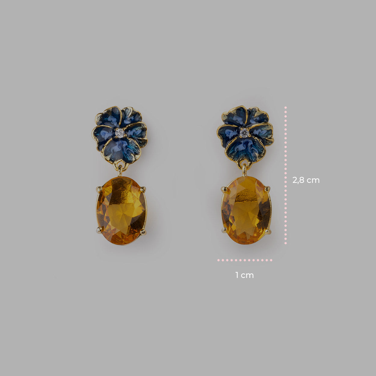 Gem Violet Earrings