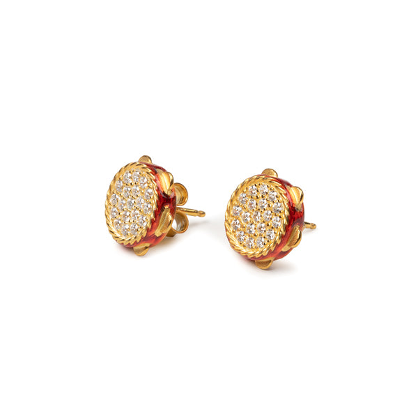 Mini Tambourine Lapilli Earrings