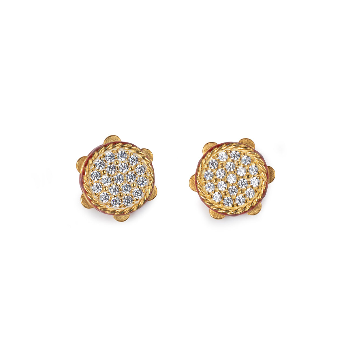 Mini Tambourine Lapilli Earrings