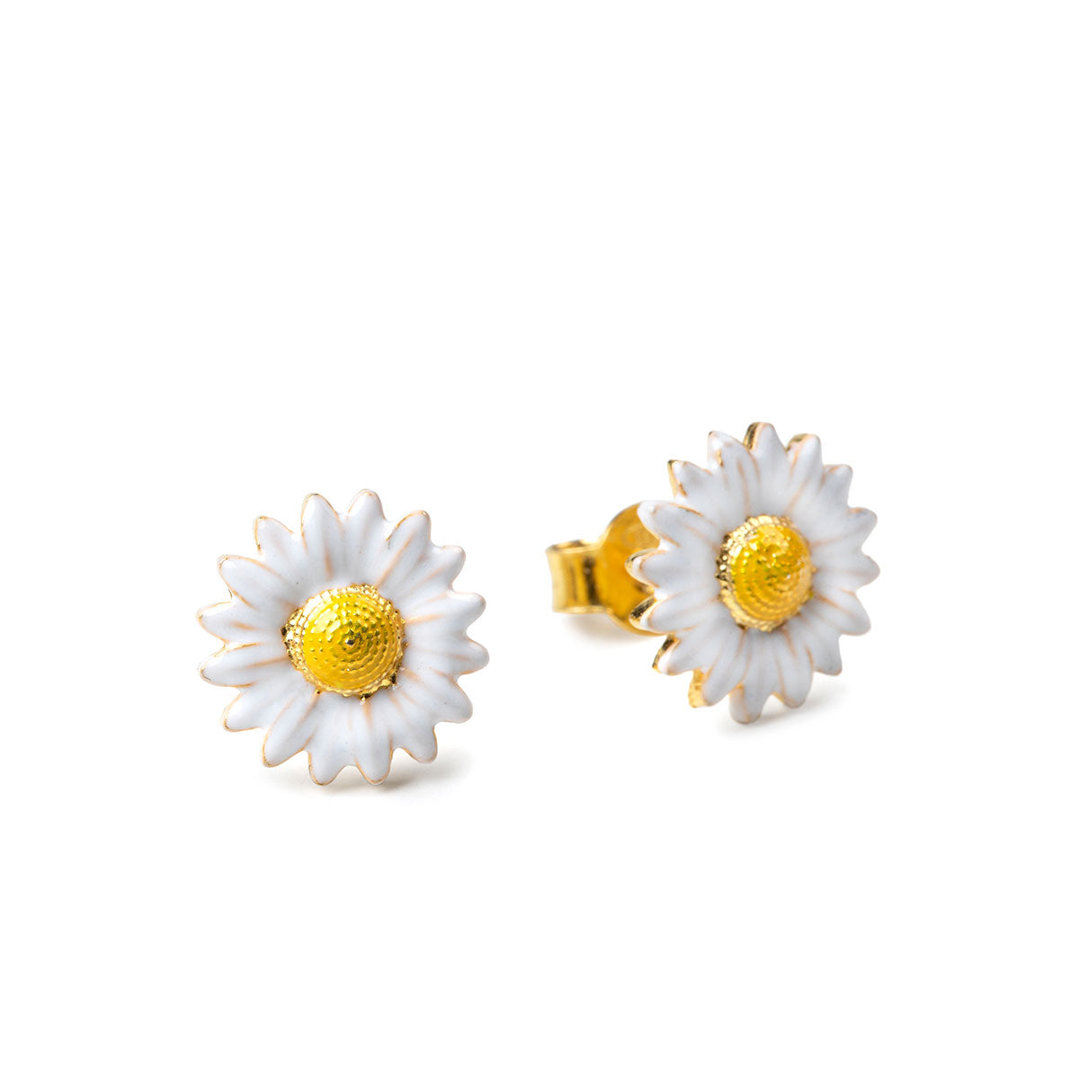 Mini-Gänseblümchen-Ohrringe