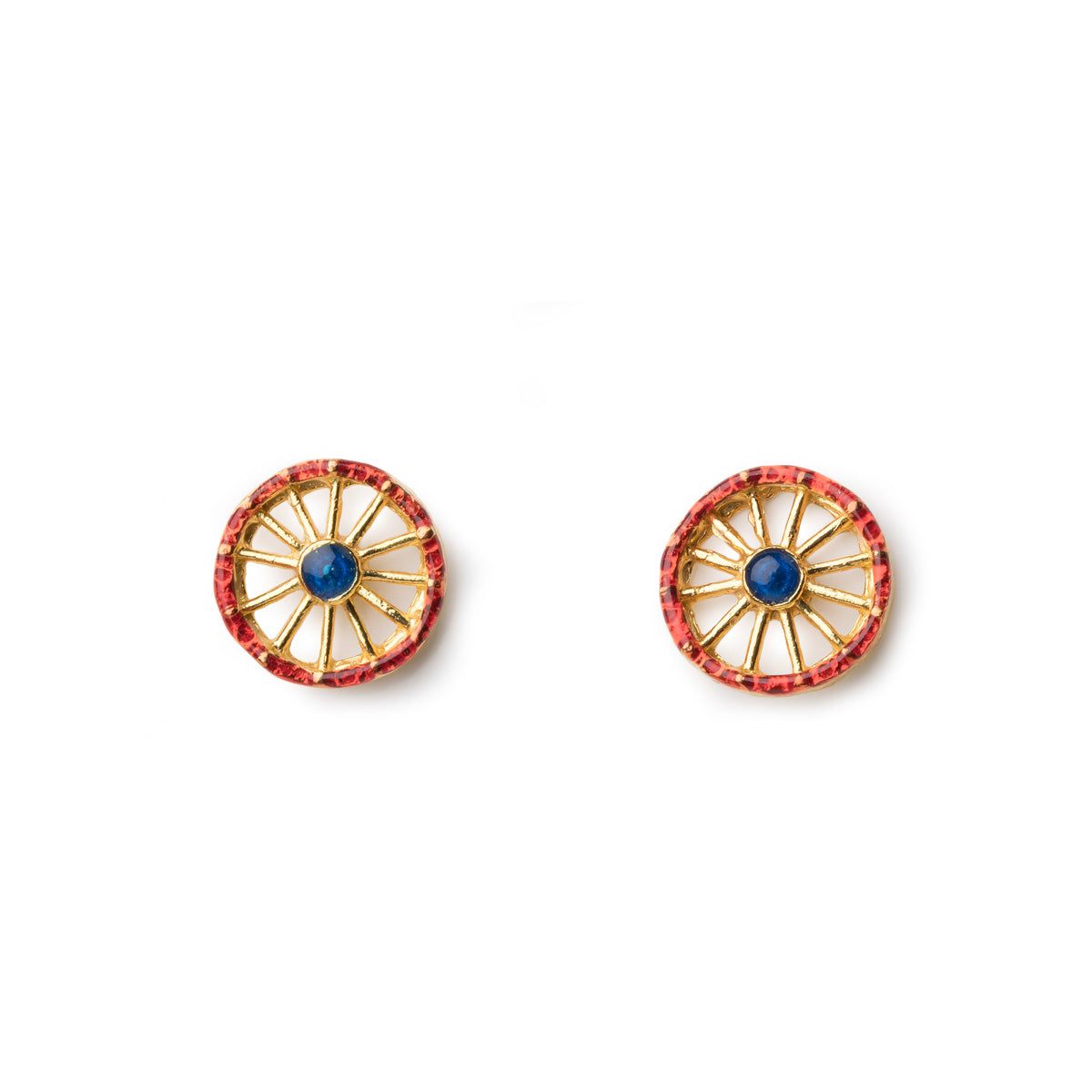 Mini Wheel Earrings