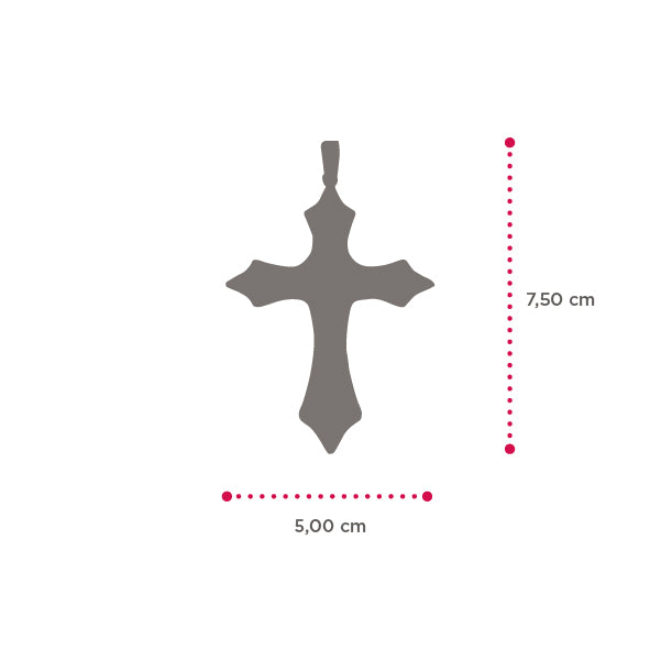 Pendente Croce Sacro Cuore